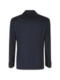l.b.m. herringbone-pattern single-breasted blazer