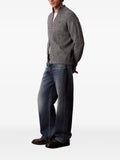 Calvin Klein ribbed-knit zip-up cardigan